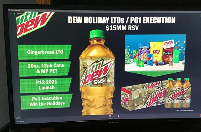 mountain dew gingerbread flavor snapd