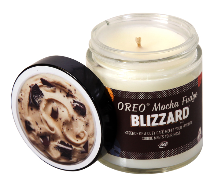 oreo mocha fudge blizzard candle