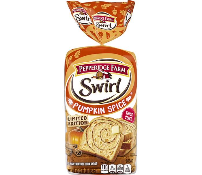 pepperidge farm swirl pumpkin spice bread