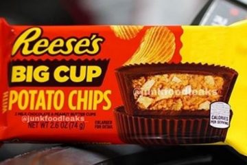 reese's big cup with potato chips