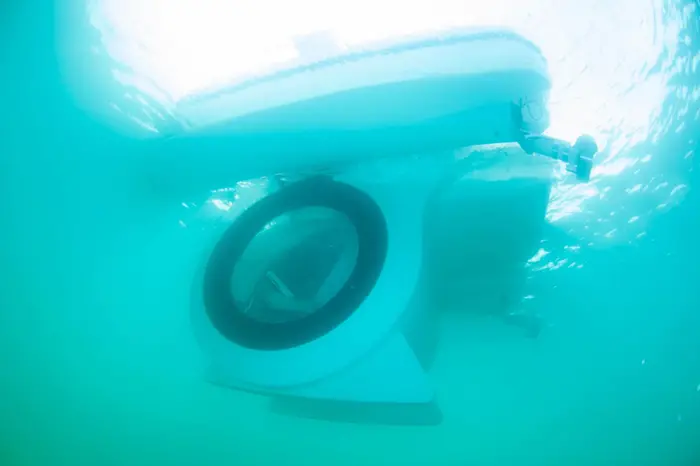 the eco submarine from above