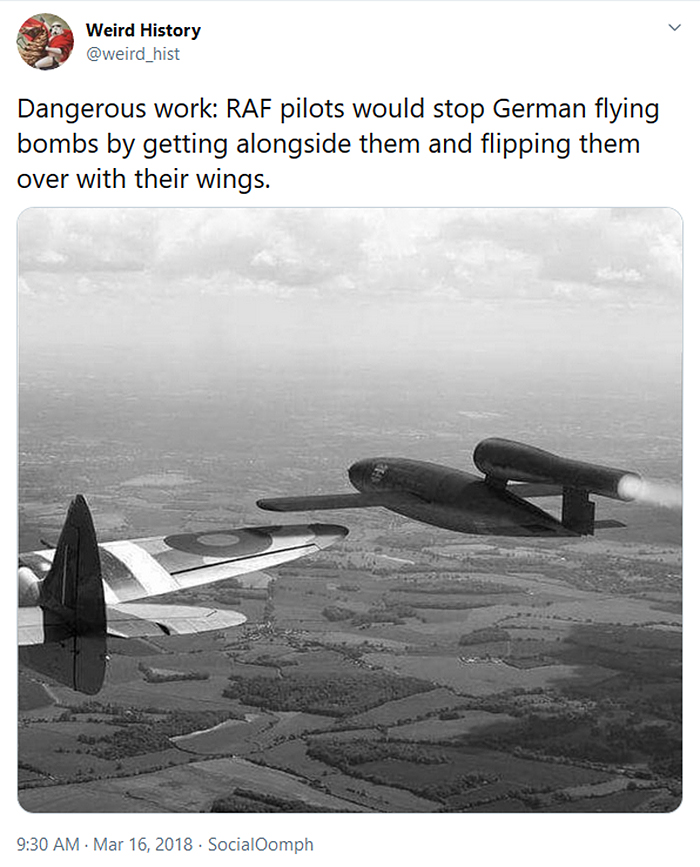 weird history raf pilots stop german flying bombs