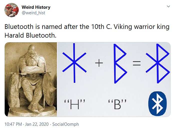 weird history viking warrior harald bluetooth