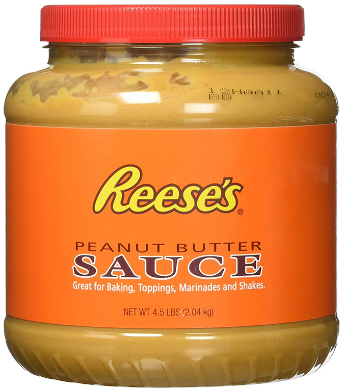 4.5-pound tub of Reese's Peanut Butter Sauce