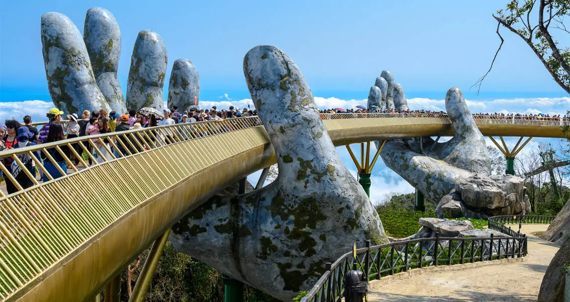 Bà Nà Hills Bridge in Vietnam
