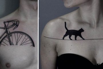 Black ink tattoos