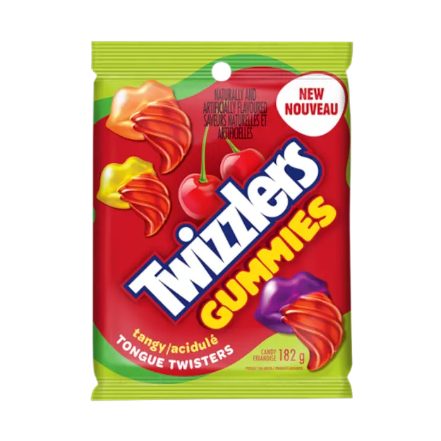 Twizzlers Gummies Tongue Twisters Tangy