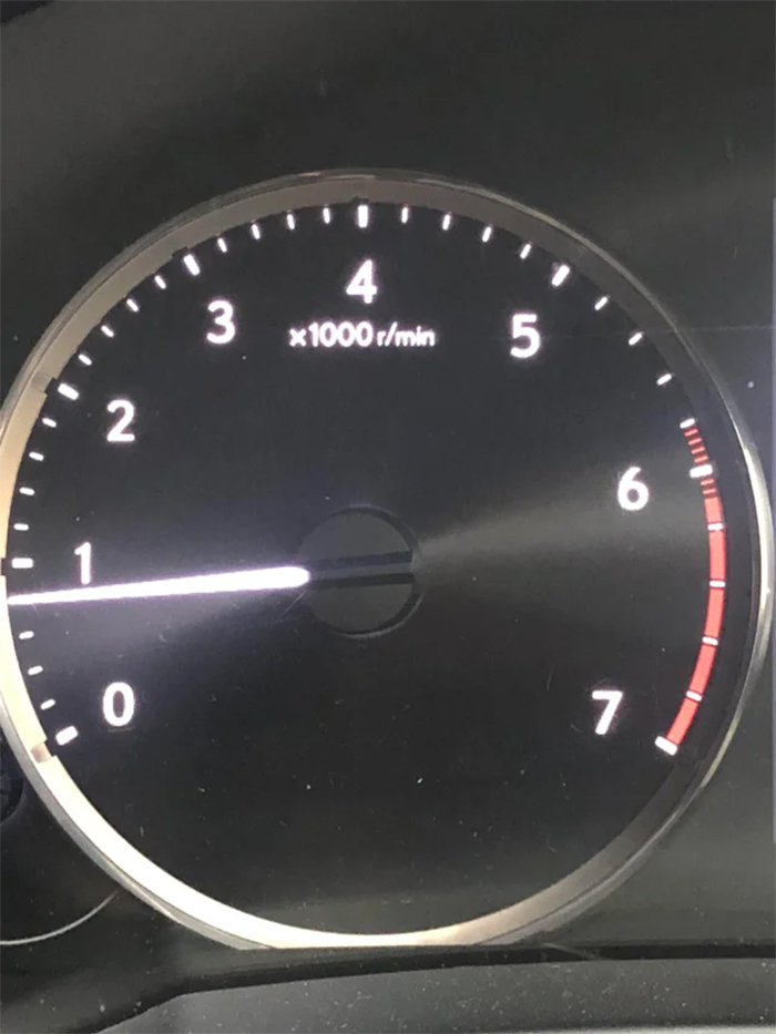 car owner worried about red lines on gauge