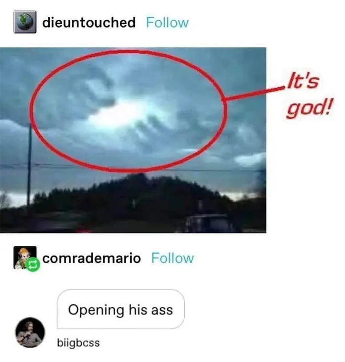 cloud form opening his ass