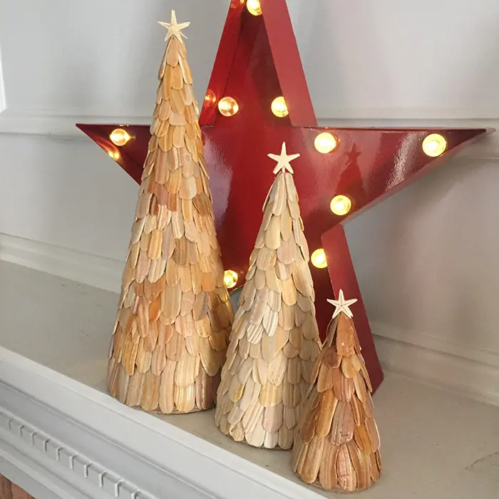 coastal tree holiday decor by collycolsshop