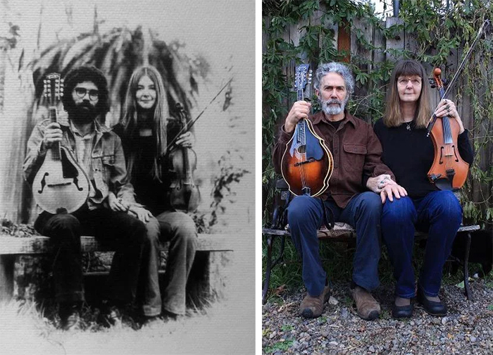 couple playing music together for 45 years