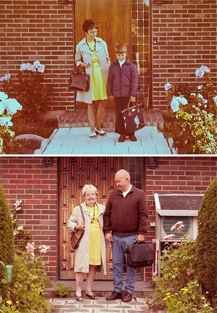 dad first day at school 50 years ago