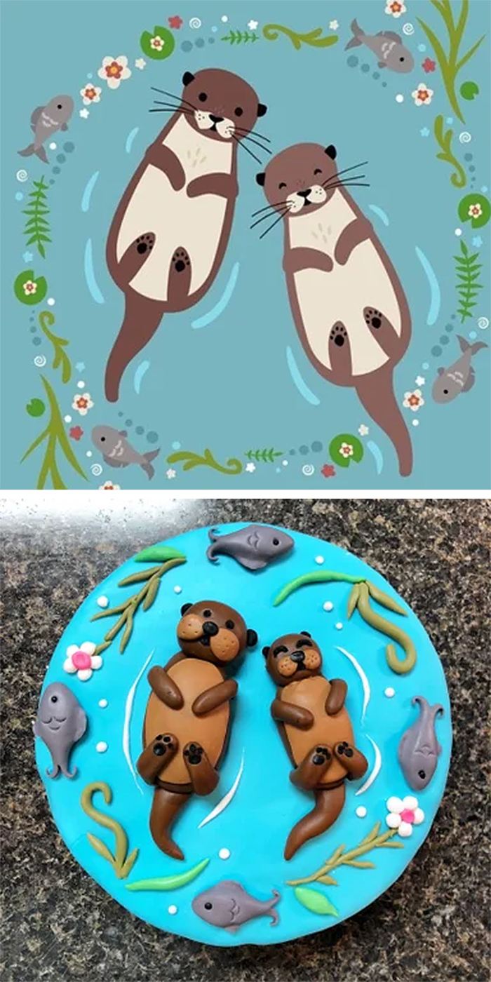 expectation vs reality mom otter cake