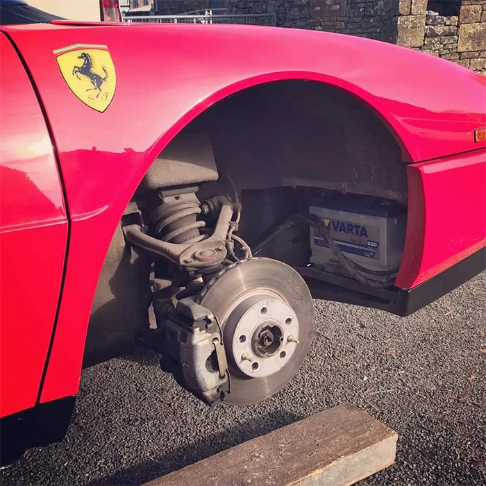 ferrari has the worst battery location