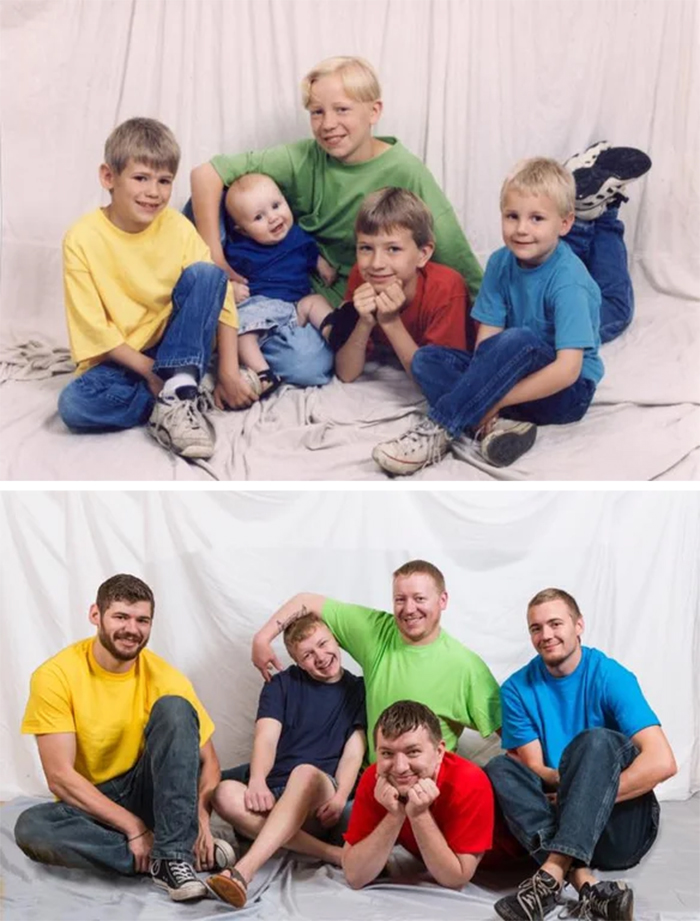 five brothers then and now