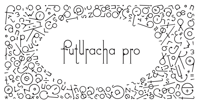 futuracha pro font on white background