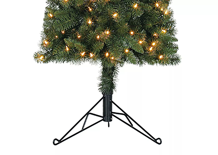 half christmas tree with stand