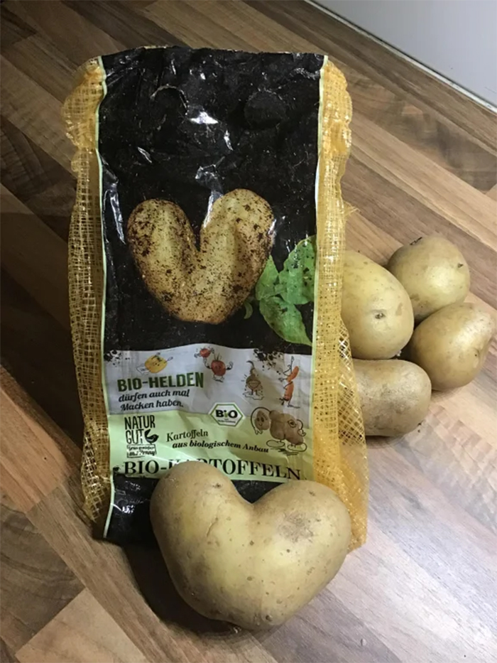 heart-shaped potato