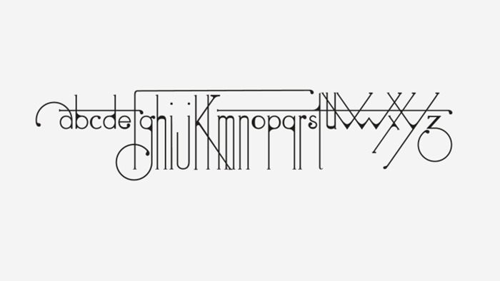 interactive font complete alphabet by holy