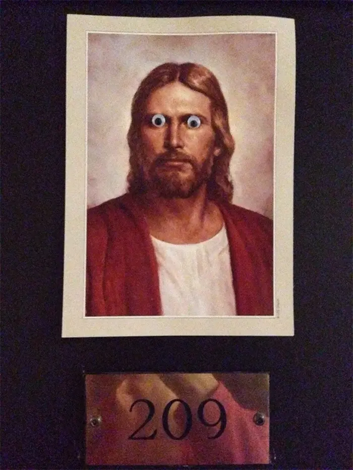 jesus googly eyes