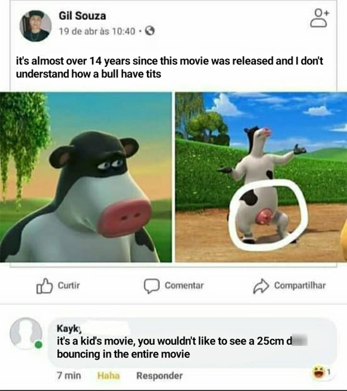 kids movie bull have tits