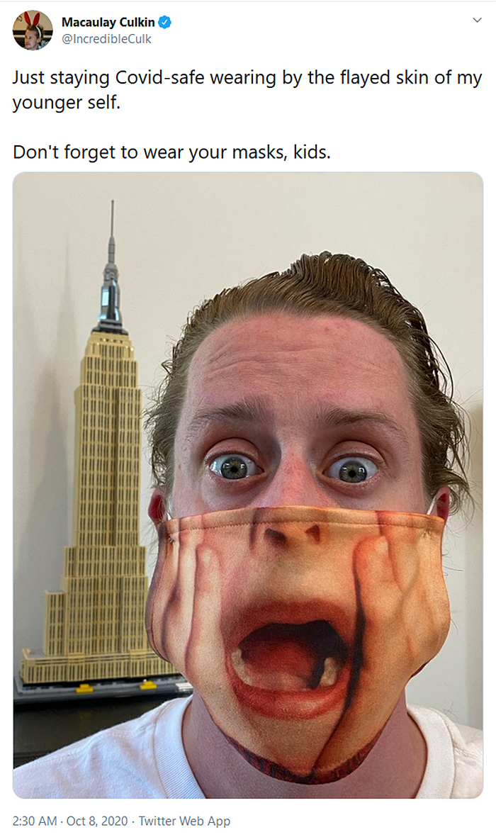 macaulay culkin home alone face mask