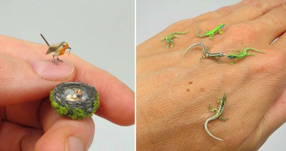 miniature animal sculptures