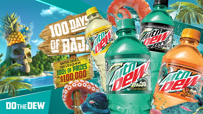 mountain dew 100 days of baja