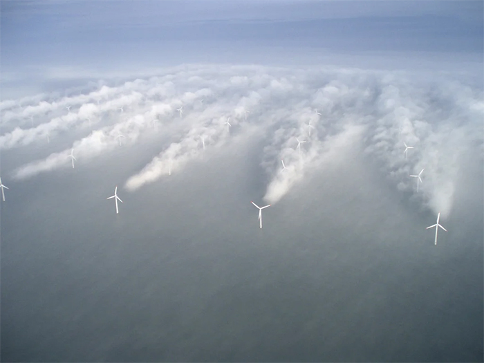 off shore wind farm wake effects