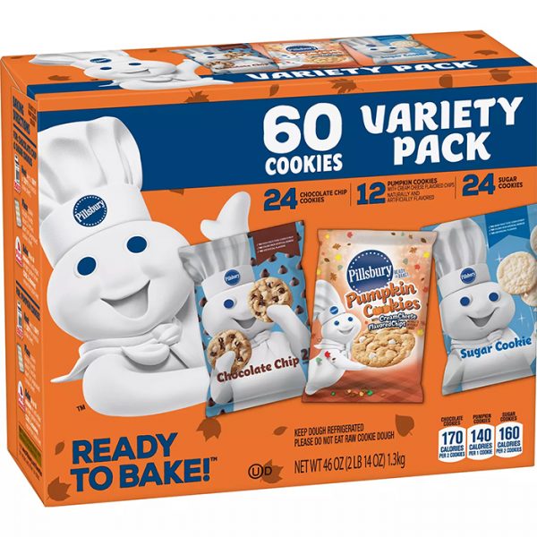 Pillsbury Has A Huge Cookie Dough Variety Box That Can Make Around 60