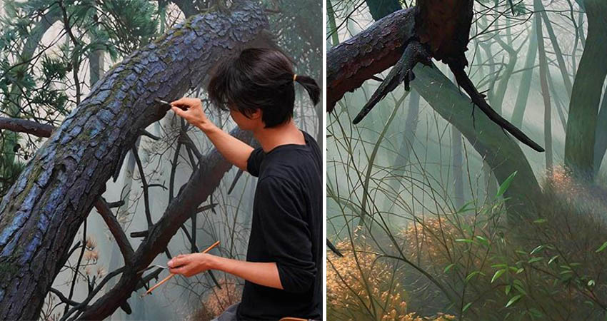 realistic nature paintings