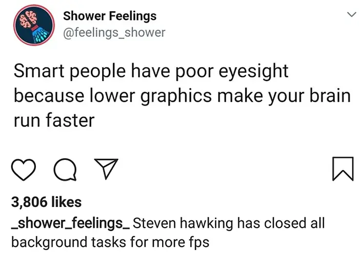 reason why smart people have poor eyesight