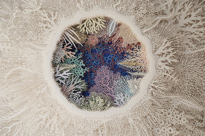 rogan brown paper art ghost coral