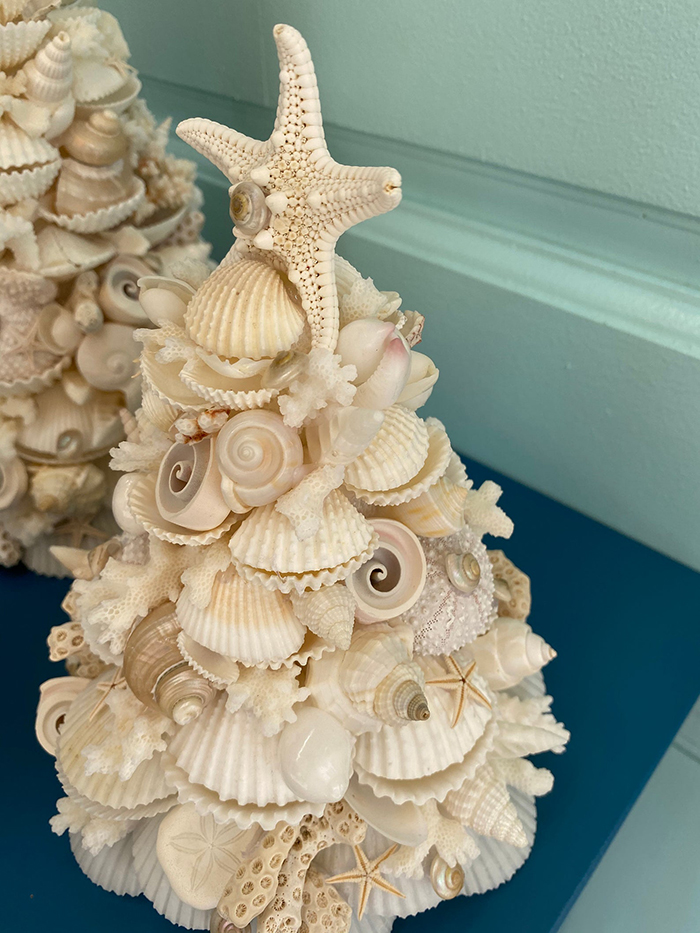 seashell christmas tree by kp seashell designs