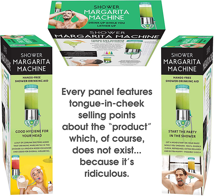 shower margarita machine prank gift box