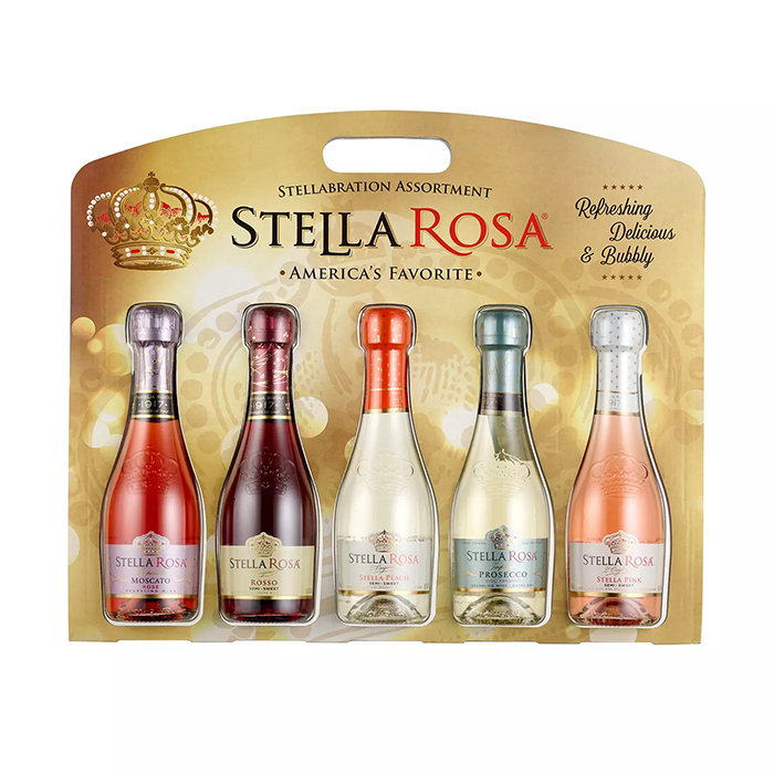 This Stella Rosa Gift Pack Includes 5 Different Sparkling Wines This Stella Rosa Gift Pack Includes 5 Different Sparkling Wines