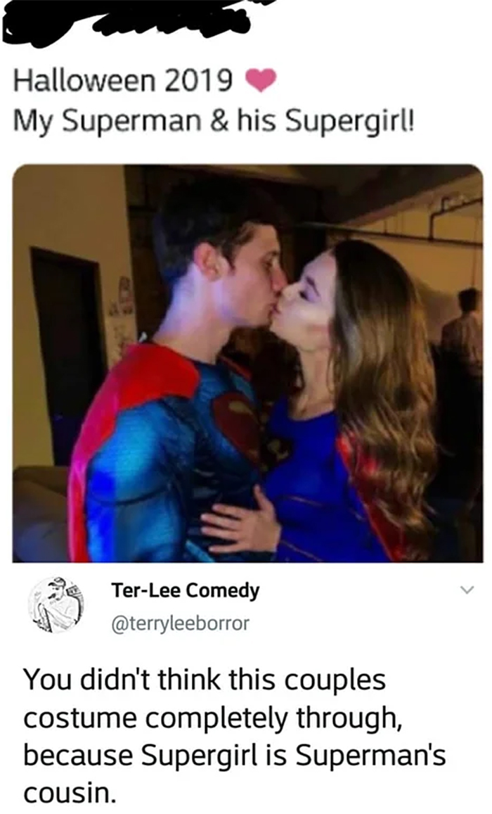 superman and supergirl couple costume