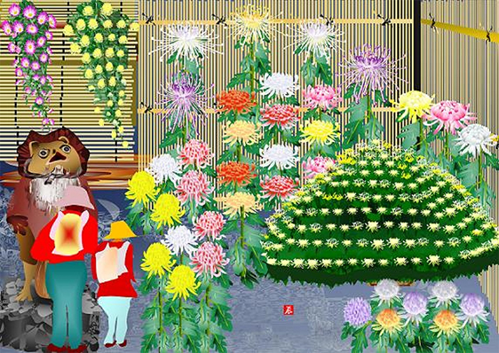 tatsuo horiuchi the exhibition of chrysanthemum