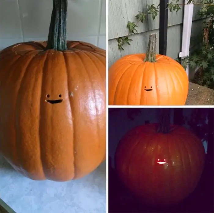 tiny face pumpkin