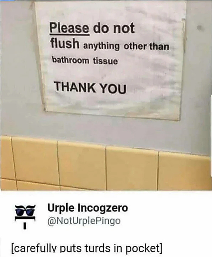 toilet sign misundertanding