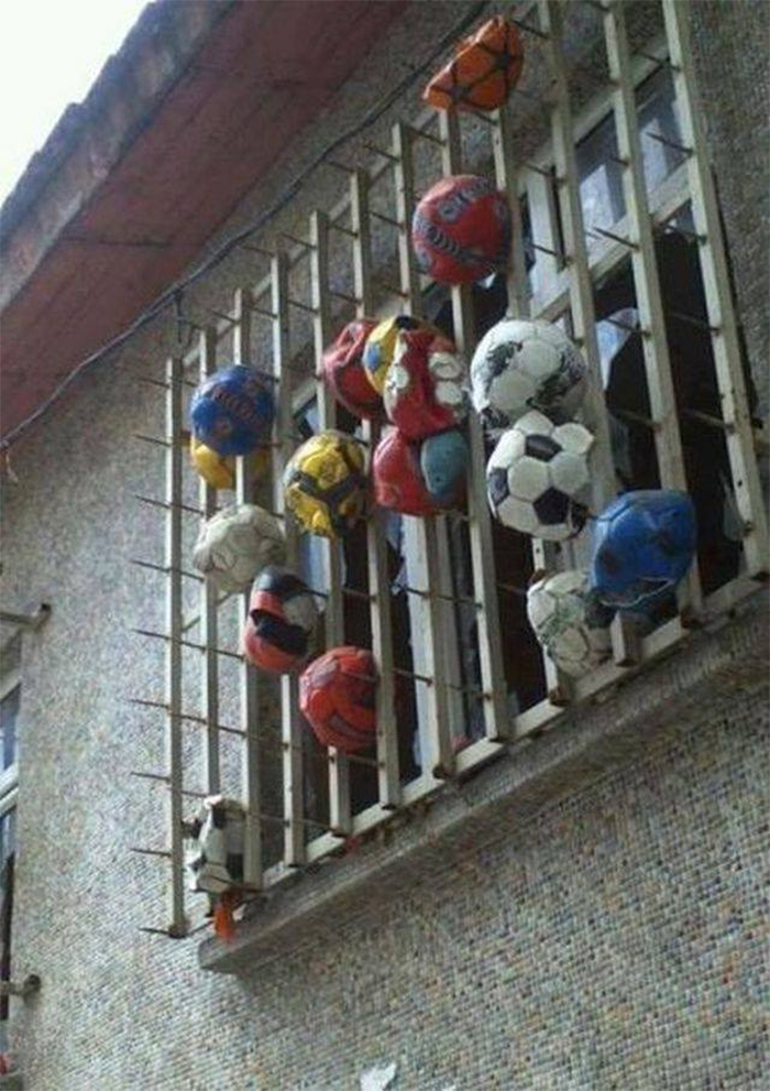 window protection against balls