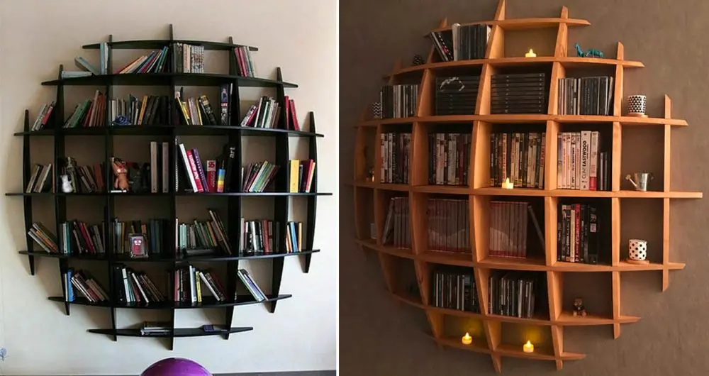 3D Sphere Bookshelf