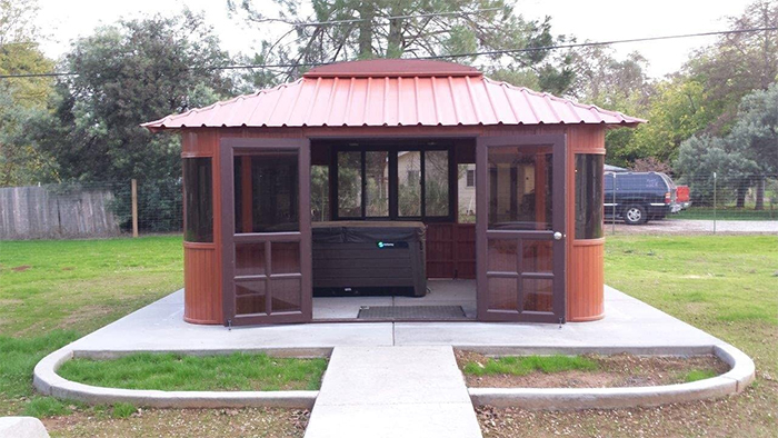 aspen outdoor spa full enclosure