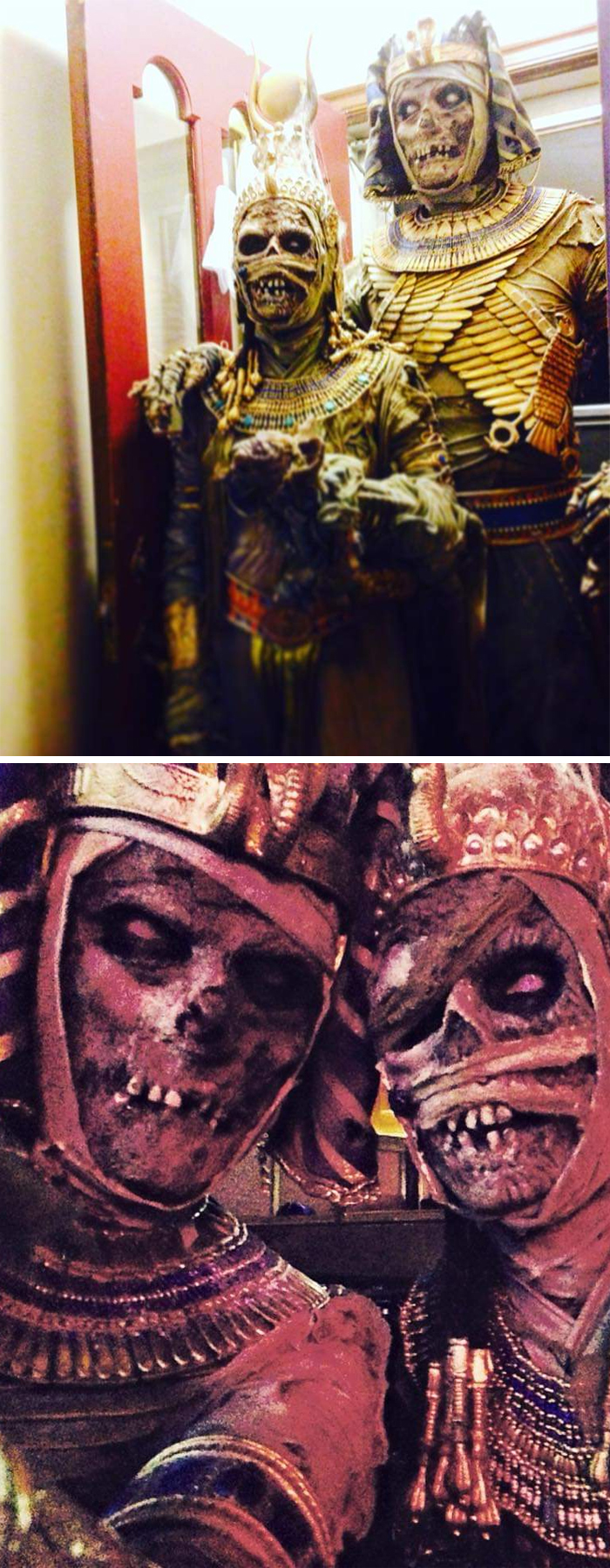 couple creepy mummy outfits