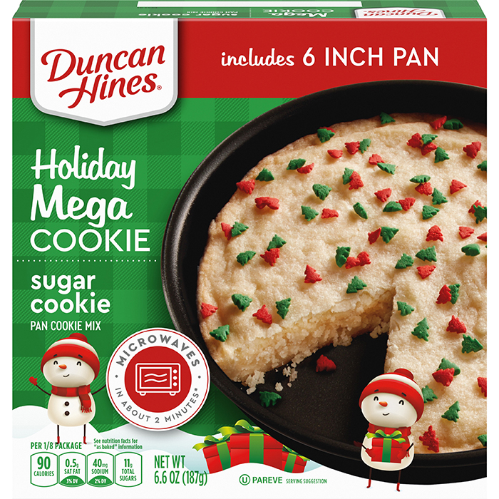 duncan hines holiday mega cookie