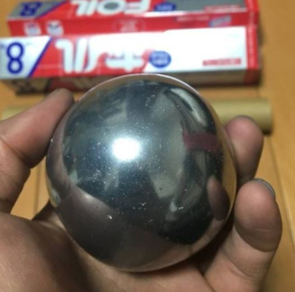 flawless aluminum foil ball