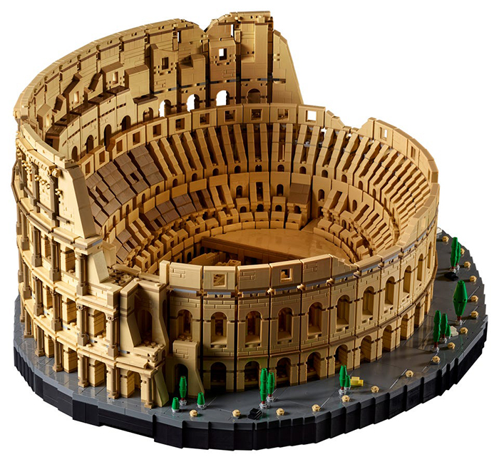 fully assembled lego roman colosseum