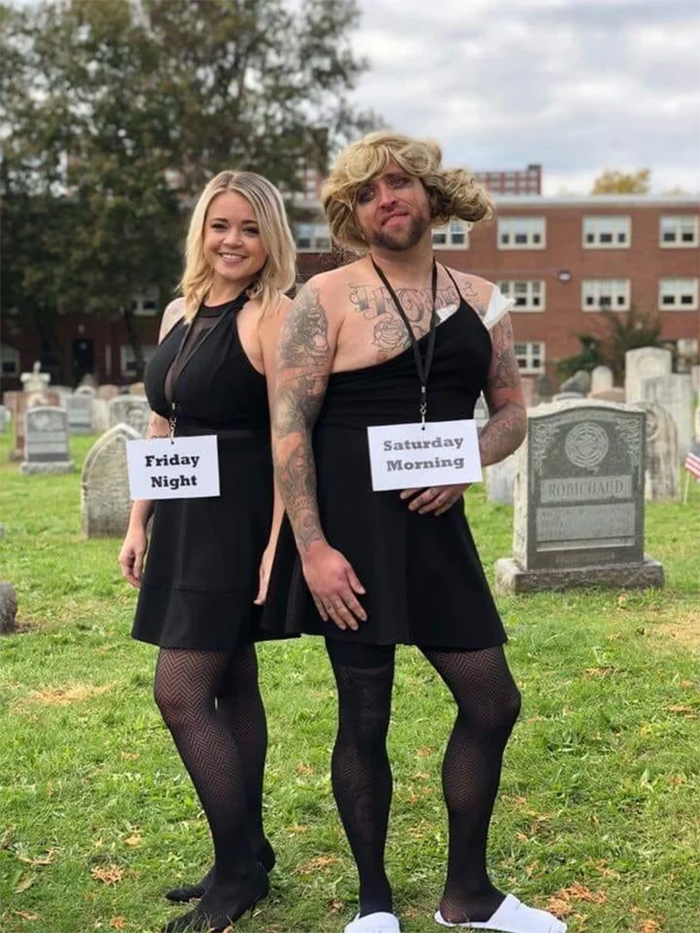 funny halloween costume ideas couple outfit