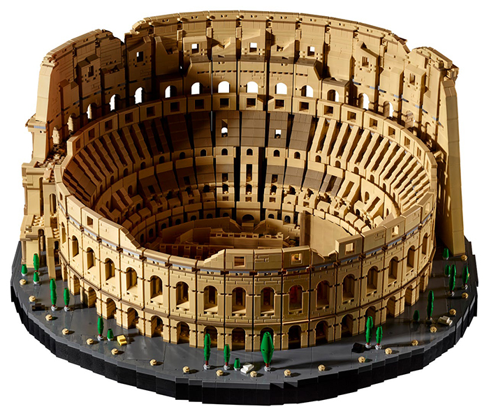 lego roman colosseum fully assembled