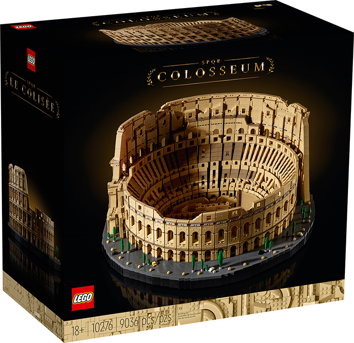 lego roman colosseum packaging front